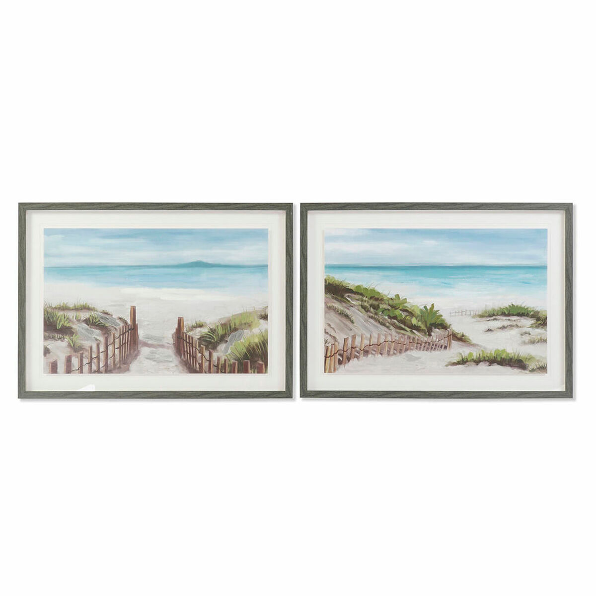 Bild DKD Home Decor Strand Mediterraner 70 x 3,3 x 50 cm (2 Stück)