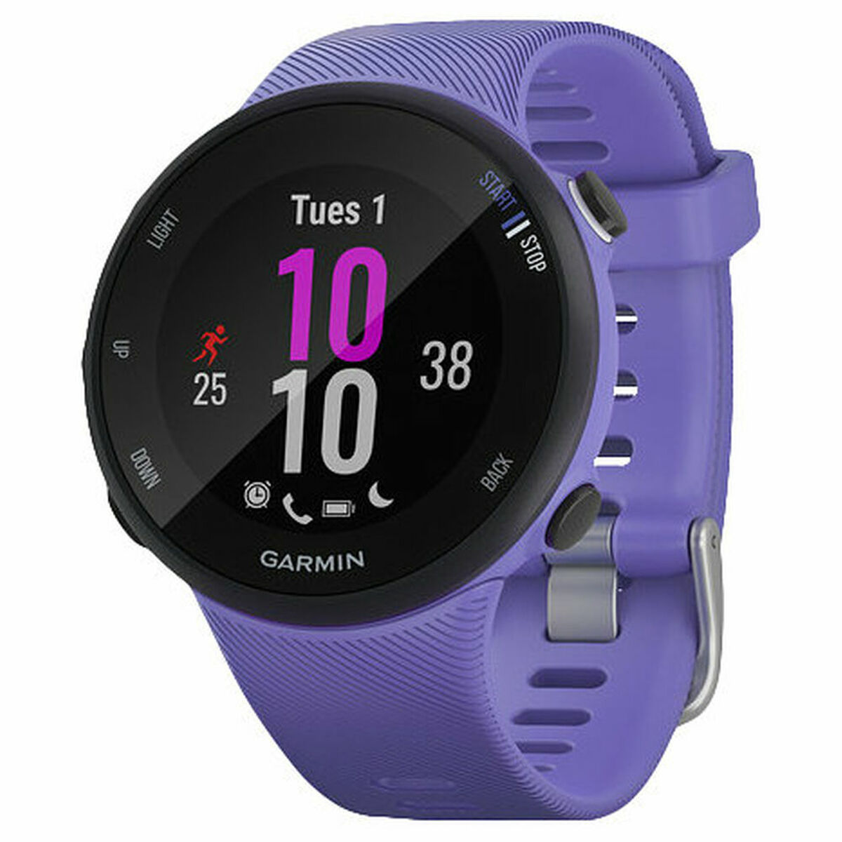 Smartwatch GARMIN Forerunner 45S 1,04" GPS 1,04" Schwarz Grau Violett Lila