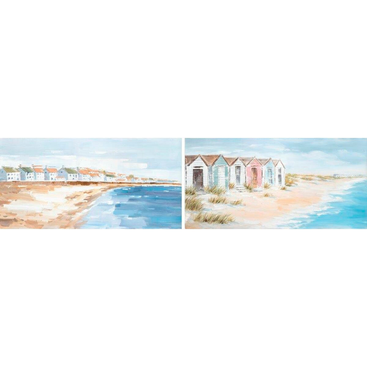 Leinwand DKD Home Decor 120 x 3,5 x 60 cm 120 x 3,7 x 60 cm Strand Mediterran
