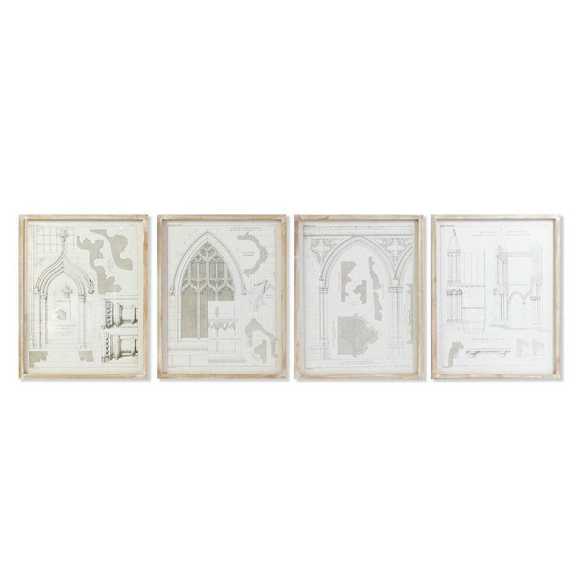 Bild DKD Home Decor 50 x 2 x 65 cm Neoklassisch (4 Stücke)