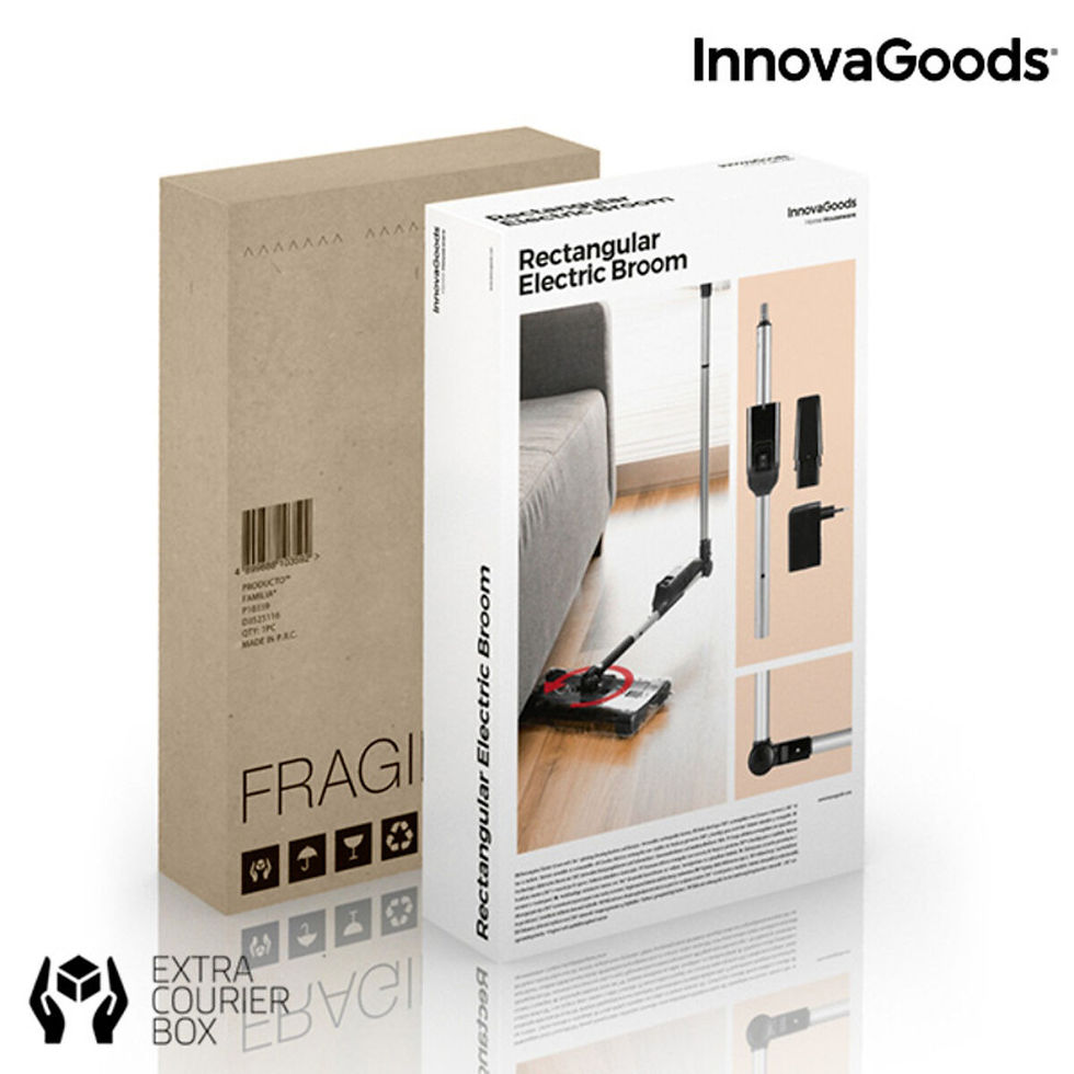 Miniaturbild: InnovaGoods Rechteckiger Elektrischer Besen 7,2 V 700 mAh Schwarz Grau
