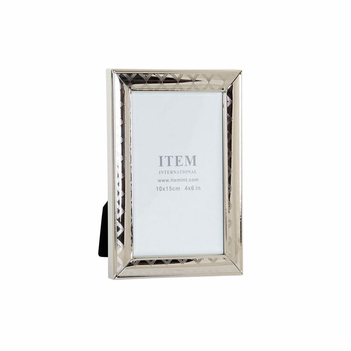 Fotorahmen DKD Home Decor Silberfarben Metall Papier Kristall Kunststoff Holz