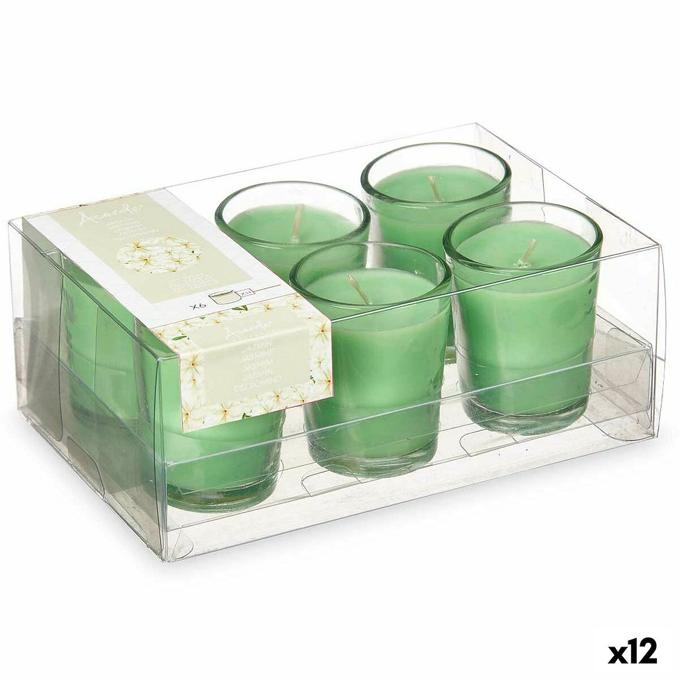 Parfümierte Kerzen-Set Acorde Jasmin Trinkglas (12 Stück)