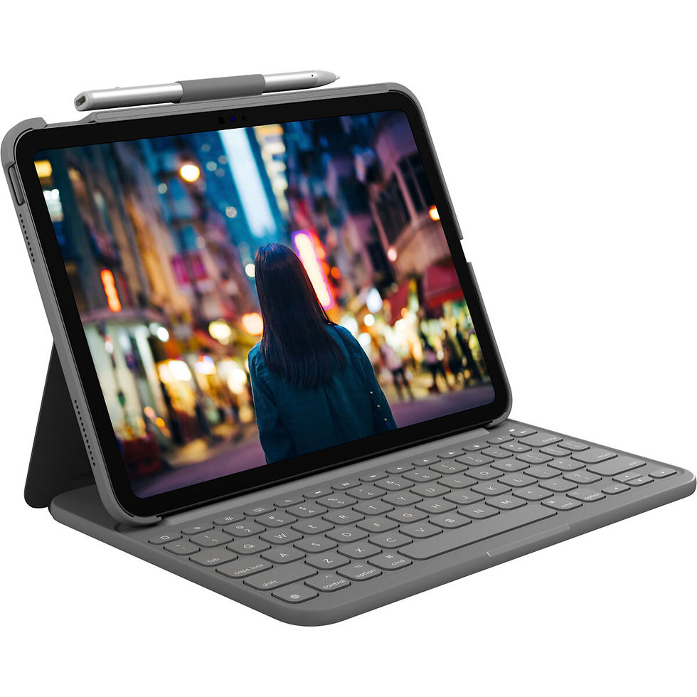 Bluetooth-Tastatur für Tablet Logitech 920-011423 Qwertz Deutsch Grau (Restau