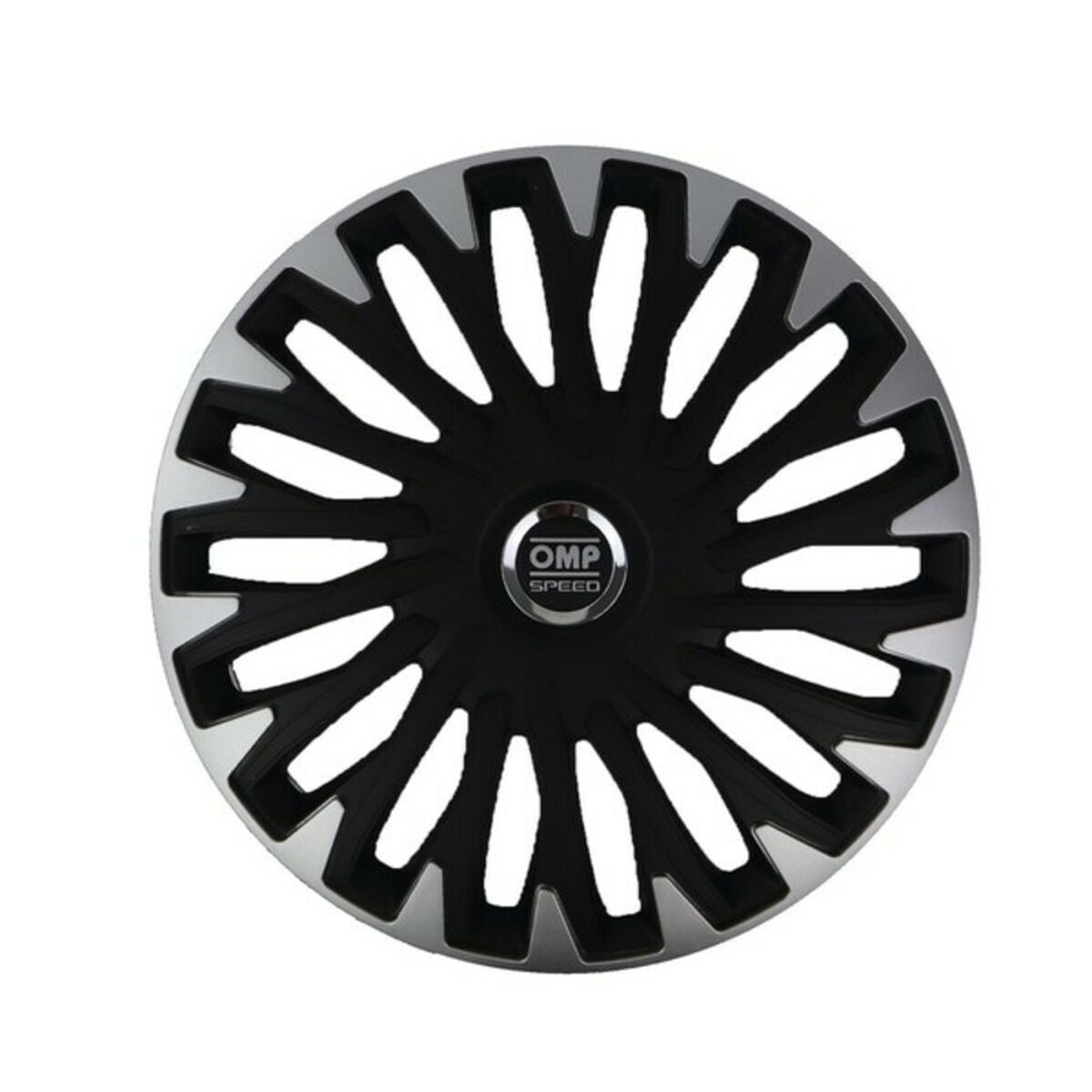 Radkappe OMP OMPS07021412 Schwarz Silberfarben 14" (Restauriert C)