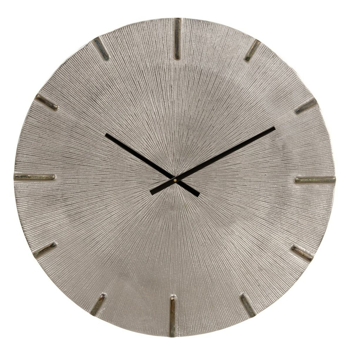 Wanduhr 59 x 59 cm Grau Aluminium