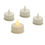 Miniaturbild: Kerzen-Set Gift Decor Weiß 4 x 4 x 3,7 cm 13,5 x 17 x 4 cm LED (12 Stück)