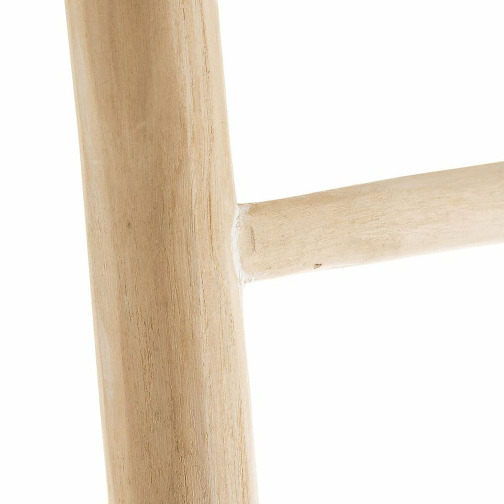 Miniaturbild: Handtuchständer Beige Teakholz 48 x 8 x 180 cm