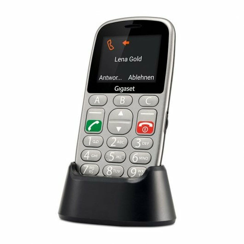 Miniaturbild: Mobiltelefon für ältere Erwachsene Gigaset GL390 Grau 2G 2,2"