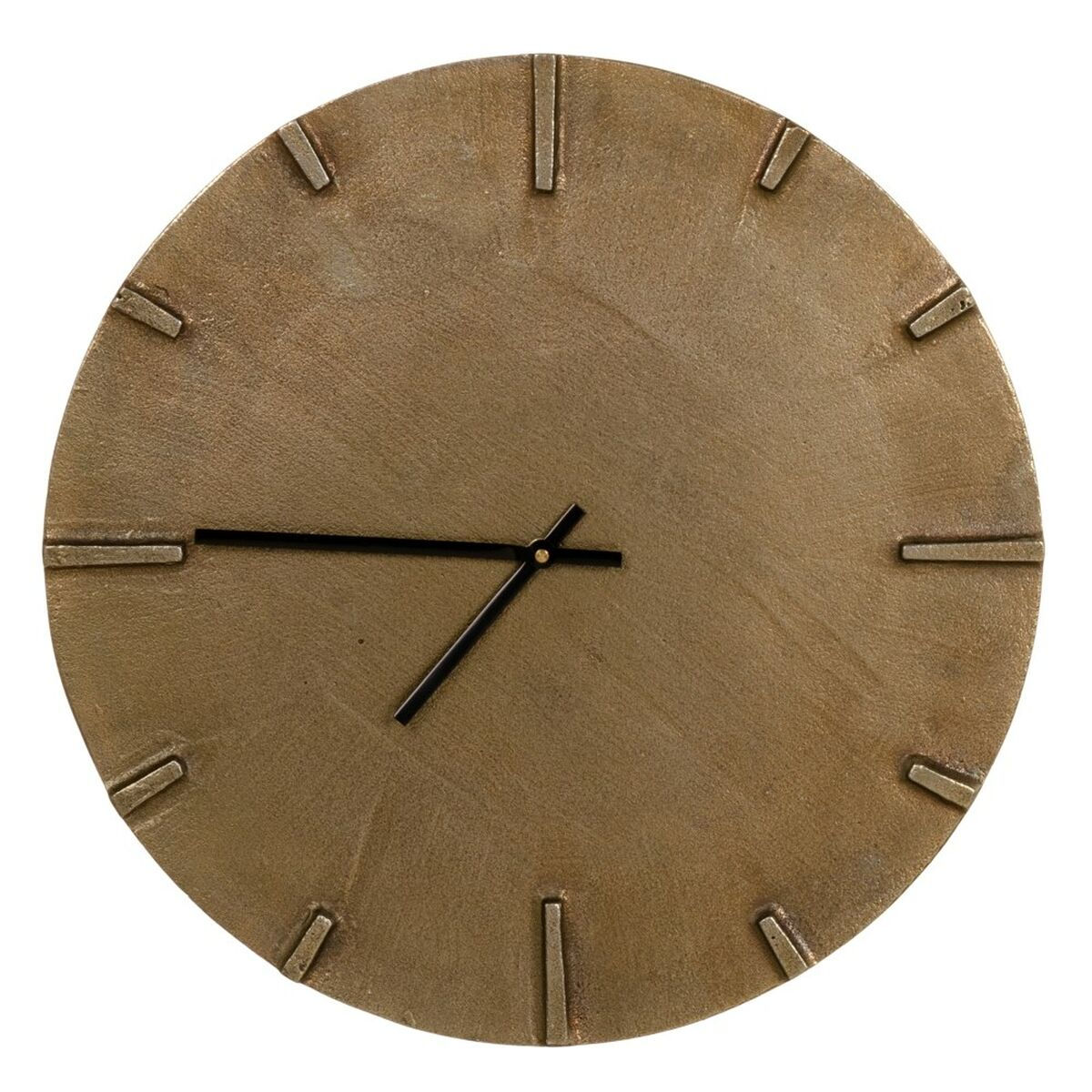 Wanduhr 38 x 1 x 38 cm Gold Aluminium