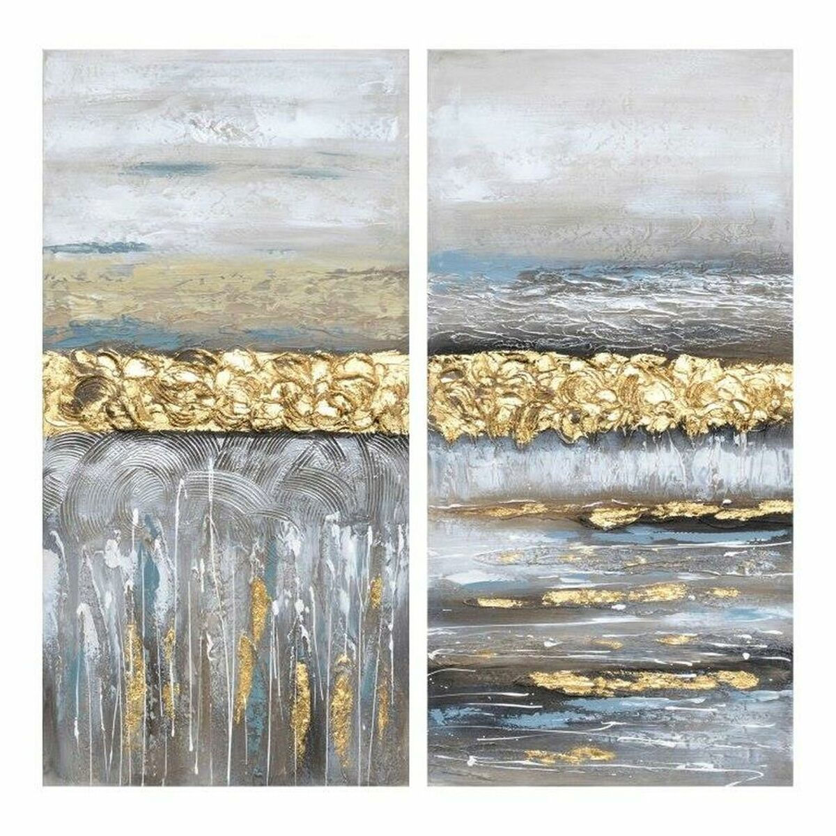 Bild DKD Home Decor 100 x 3 x 50 cm abstrakt Moderne (2 Stück)