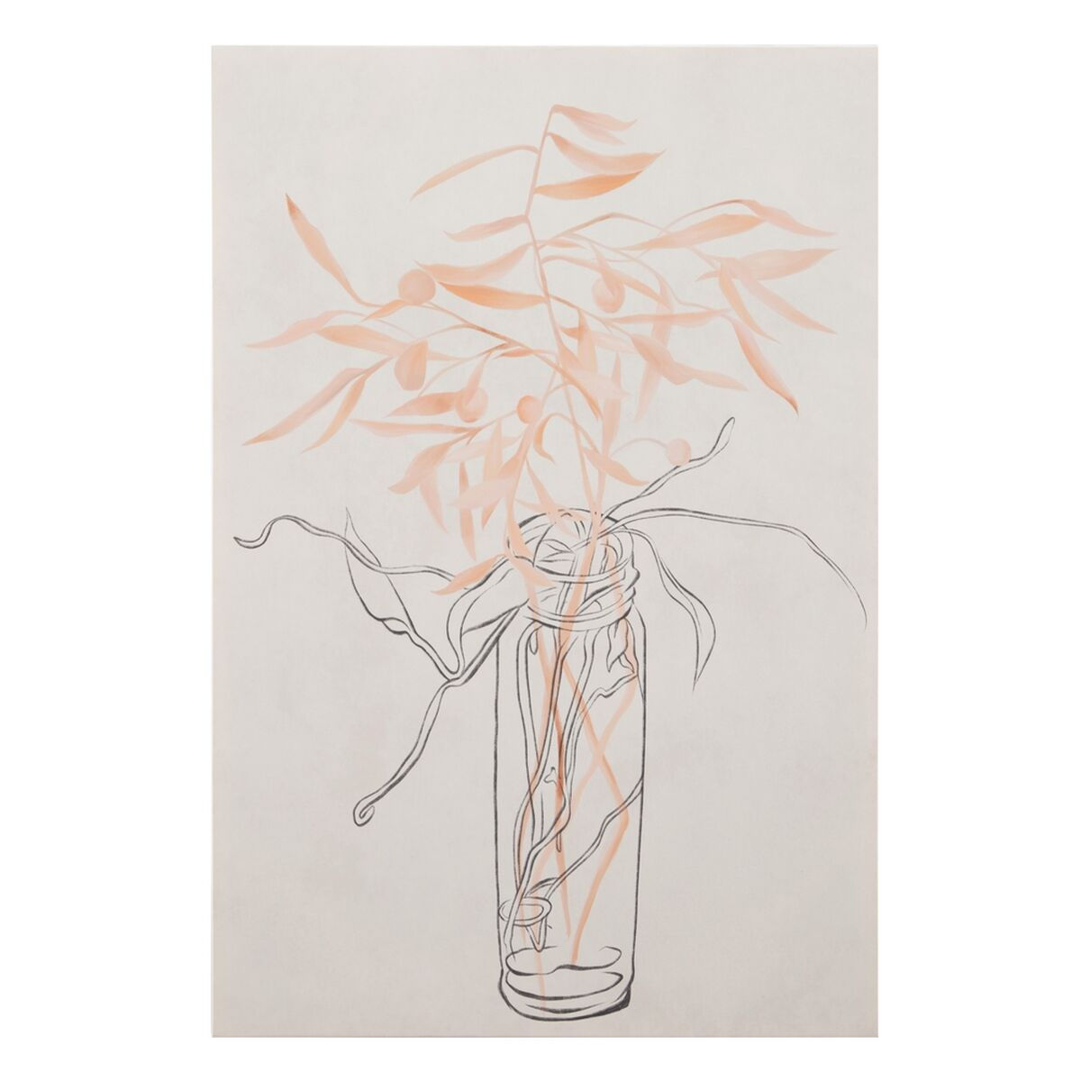 Leinwand 80 x 3,8 x 120 cm Vase Blomster