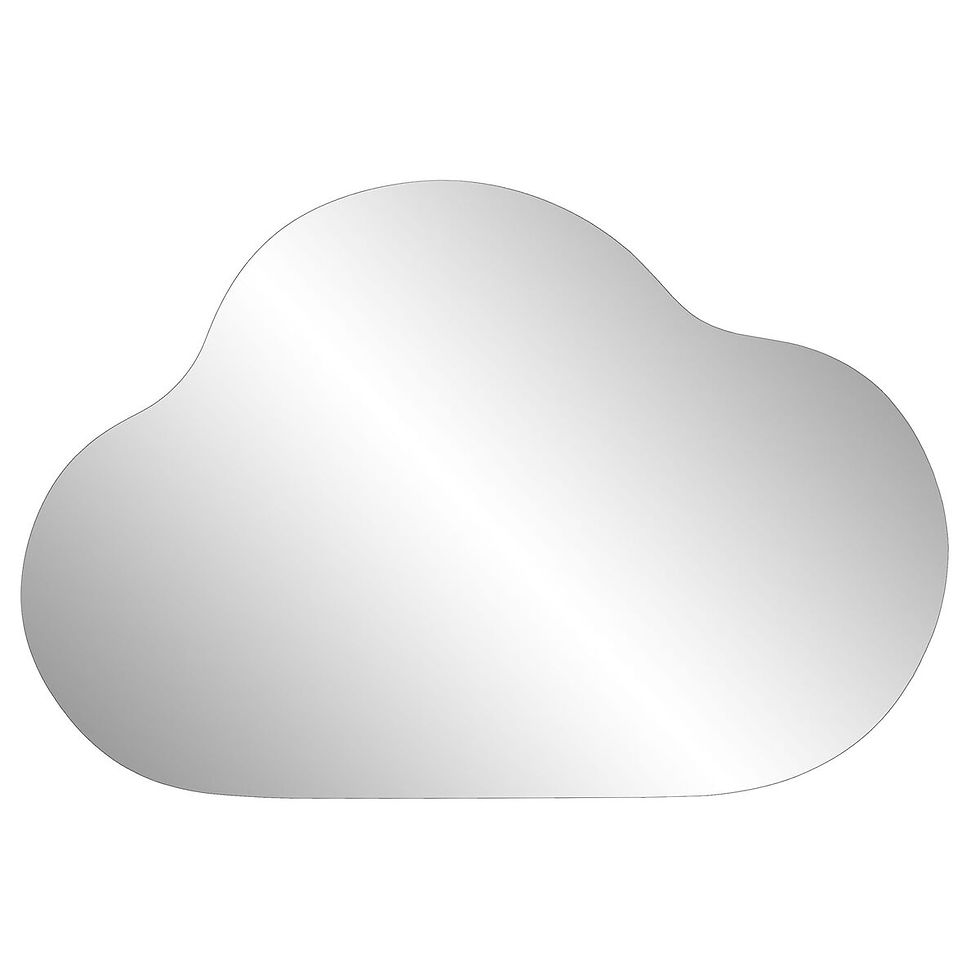 Wandspiegel Home ESPRIT Silberfarben Wolken 60 x 2 x 40 cm