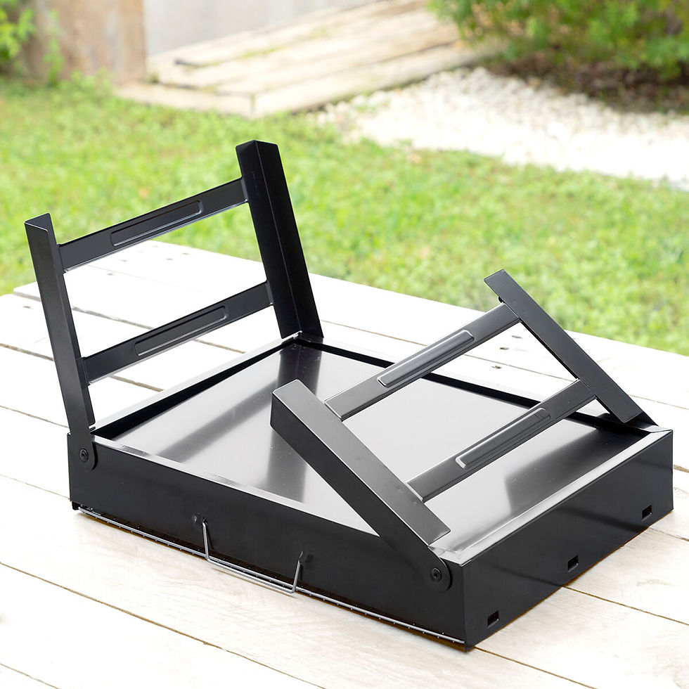 Miniaturbild: Klappbarer tragbarer Grill für die Verwendung mit Holzkohle BearBQ InnovaGood