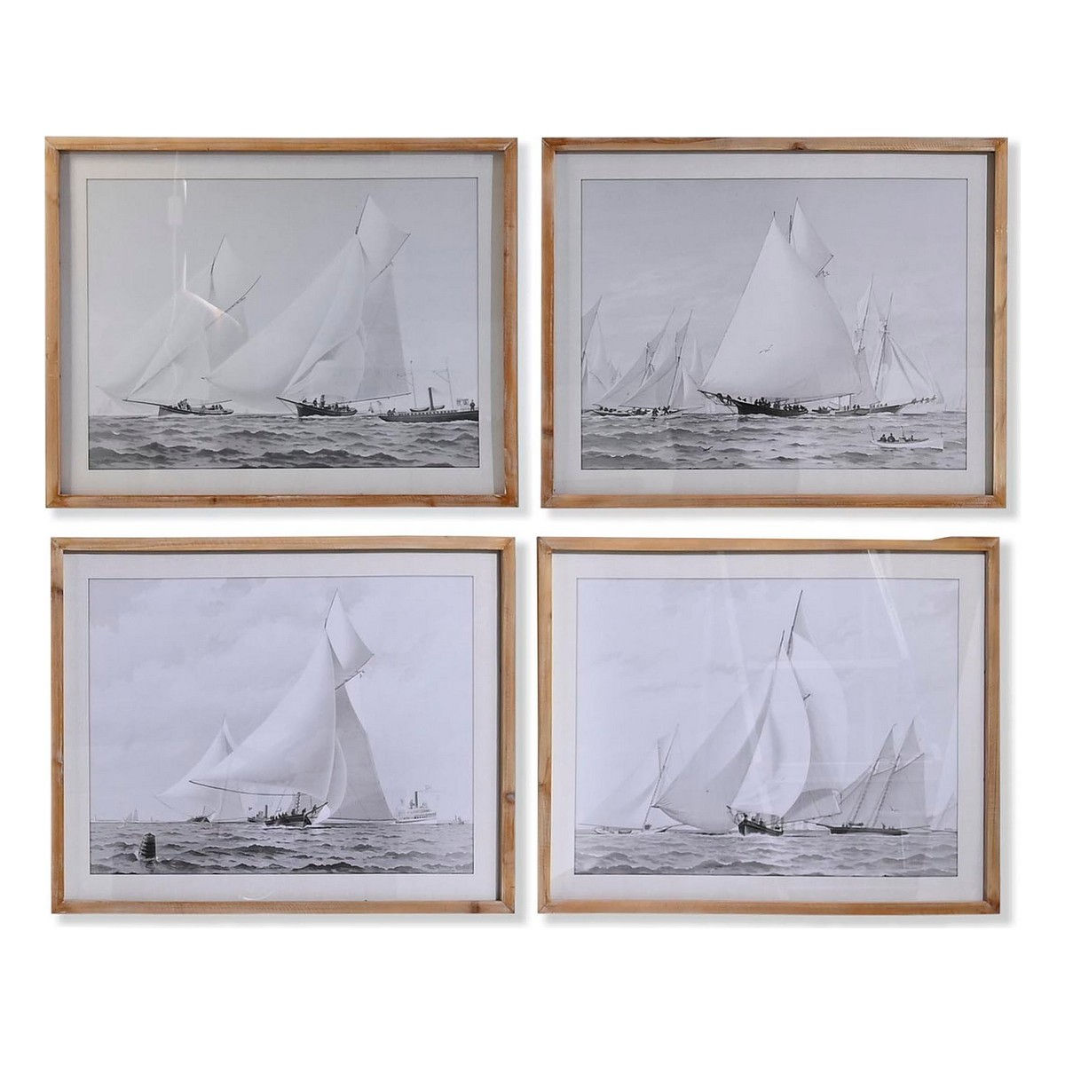Bild DKD Home Decor Tanne Kristall 70 x 55 x 2 cm 70 x 2 x 55 cm Barco (4 Stü