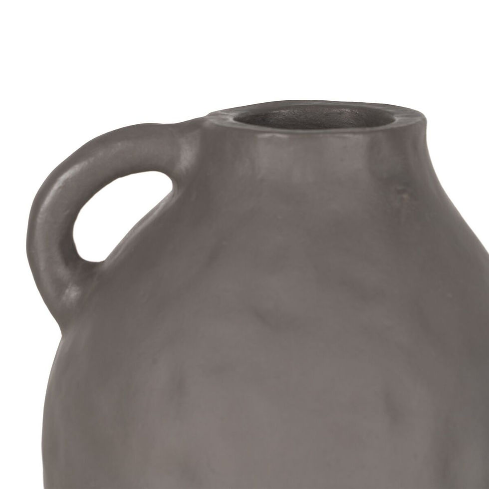 Miniaturbild: Vase Grau aus Keramik 18 x 18 x 20 cm