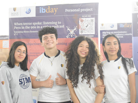 Estudiantes de Noveno Grado presentaron sus proyectos durante el IB Day
