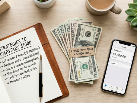 How to Jumpstart Your First $1,000 Emergency Fund (Without Squeezing Your Budget Dry)