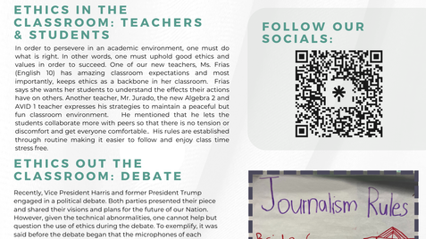 Ethics In and Outside the Classroom