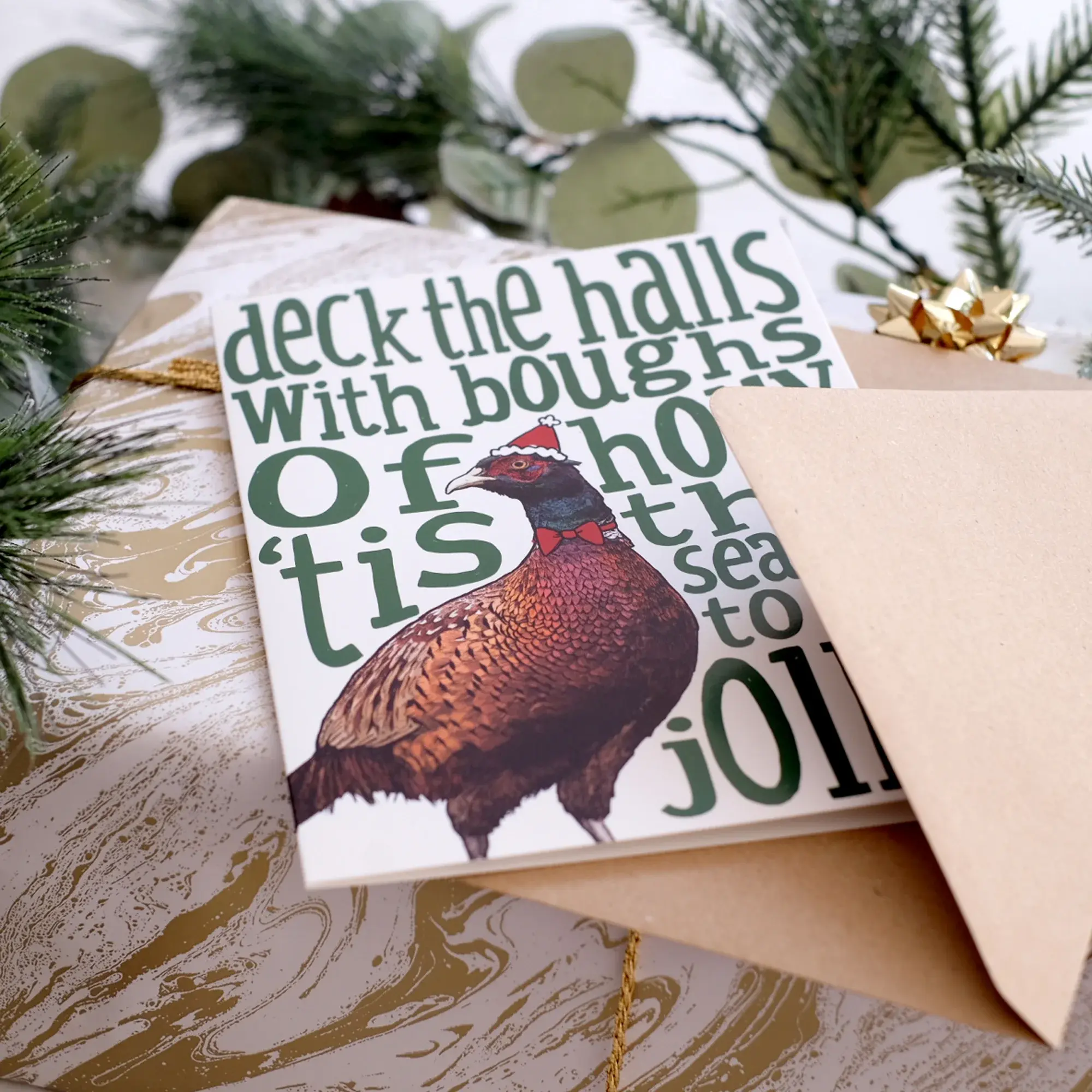 Pheasant Christmas Card