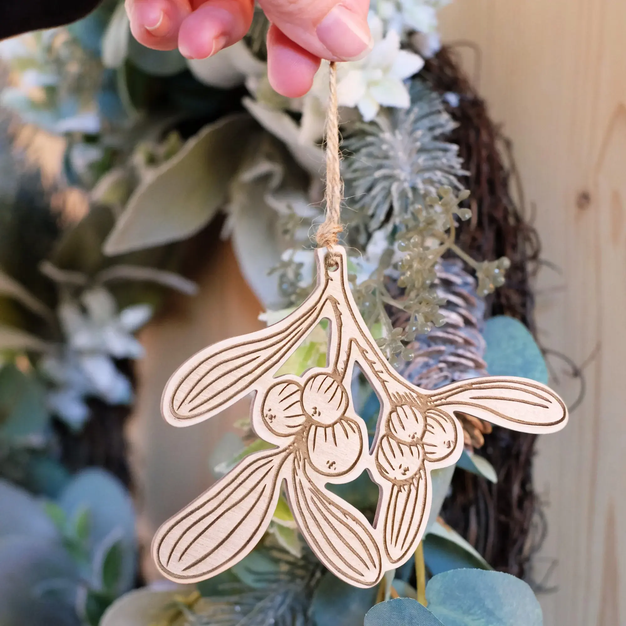 Plywood Mistletoe Decoration