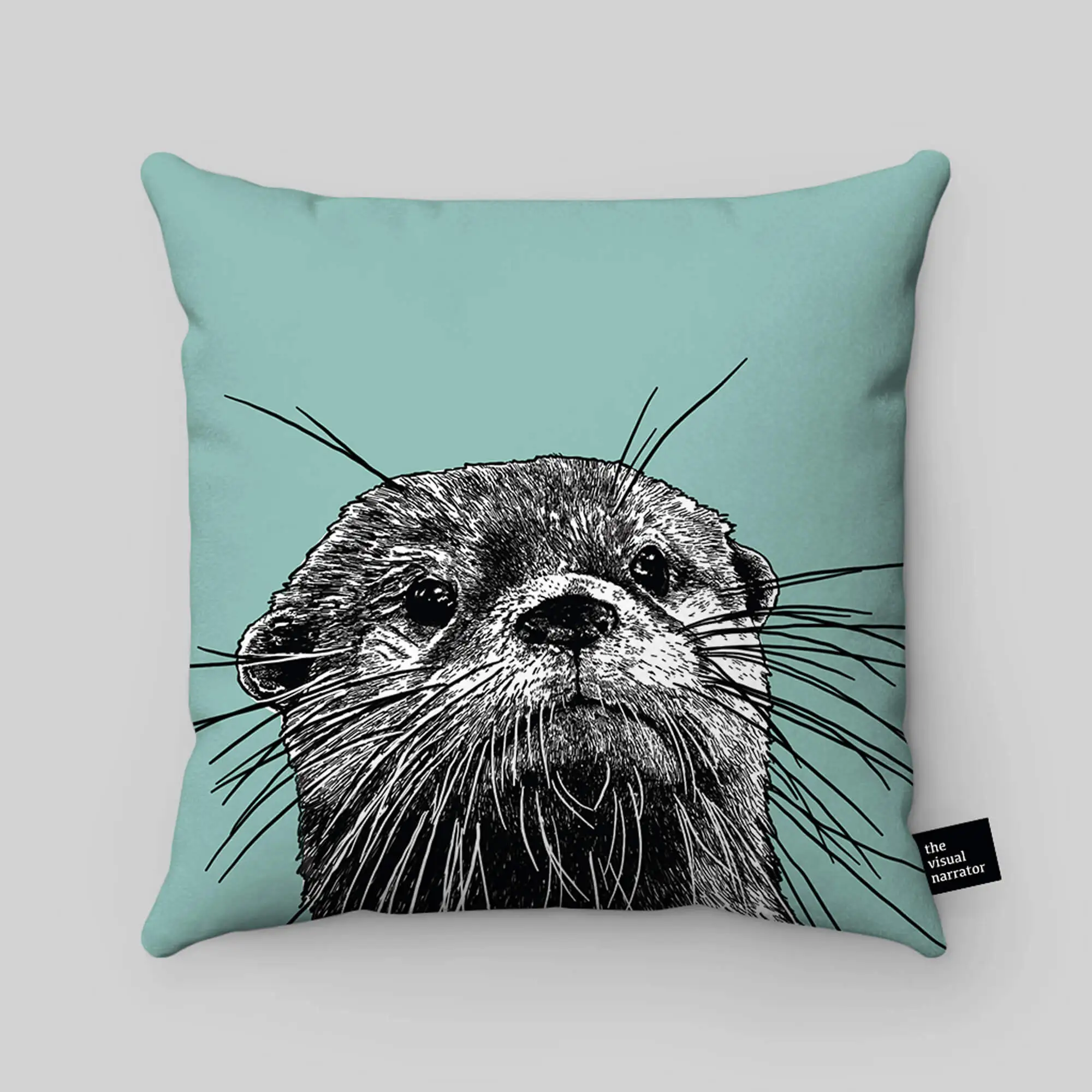 Thumbnail: Teal Otter cushion