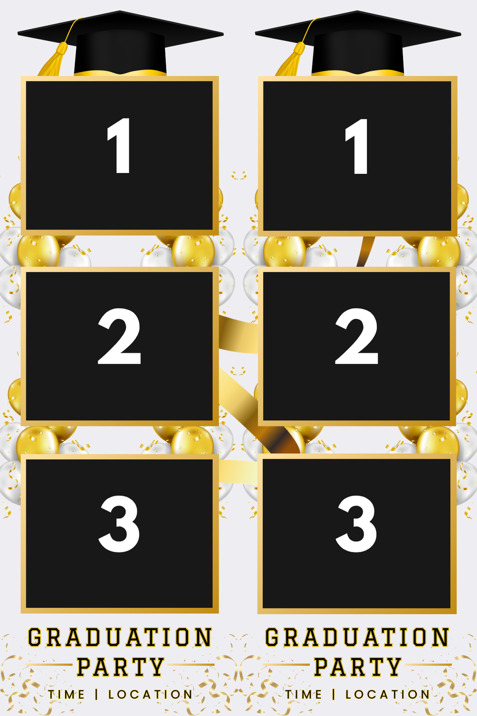 Graduation Party strips template_23.06.26