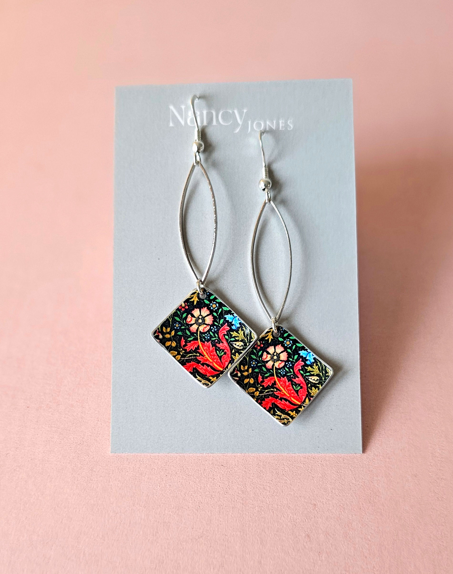 Red Flower Long drops