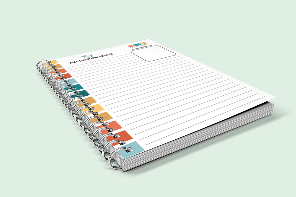 Miniatura: Caderno - Amo Ministério Infantil