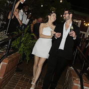 Bride and groom sparkler send-off at Creative Sounds International wedding celebration in Atlanta