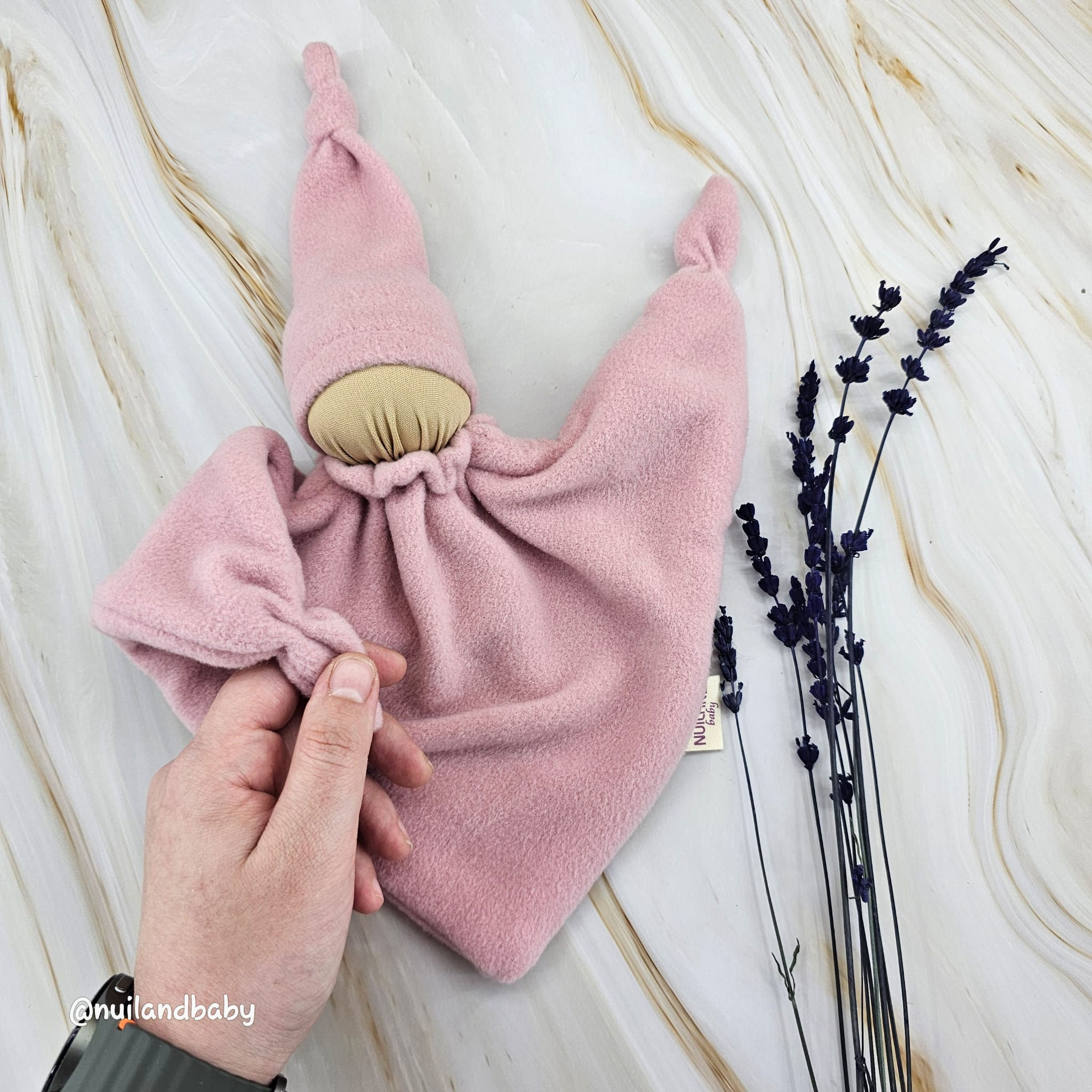 Waldorf Sleepy Comforter Doll - Handmade Baby Lovely - Newborn Gift