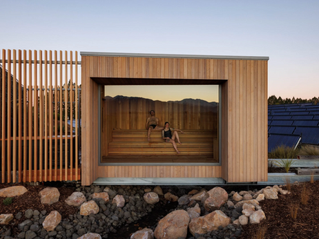 Opuke Sauna, Innovative Floating Steel Design