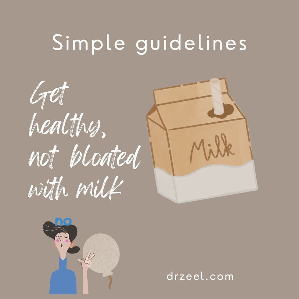 How to avoid bloating with milk