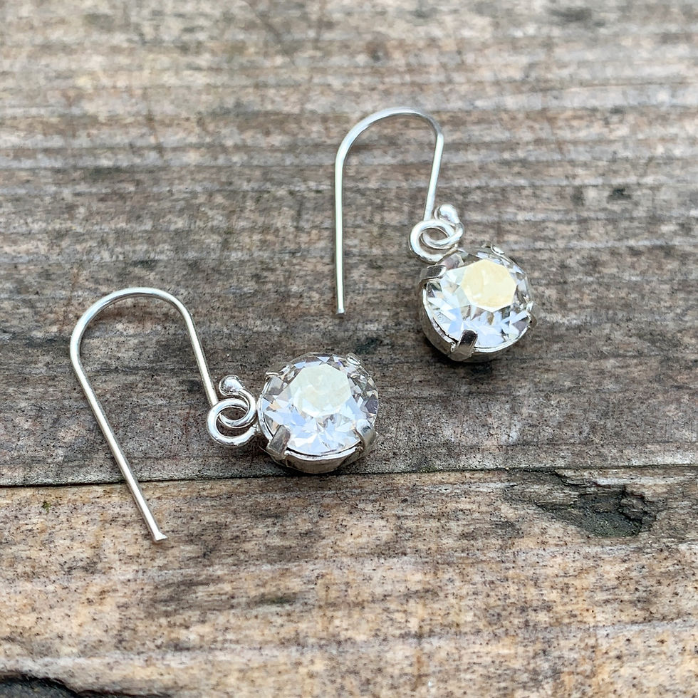 Miniatura: Crystal Round Drop Earrings