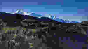 Morning views of Mont Blanc from the Refuge du Grenairon