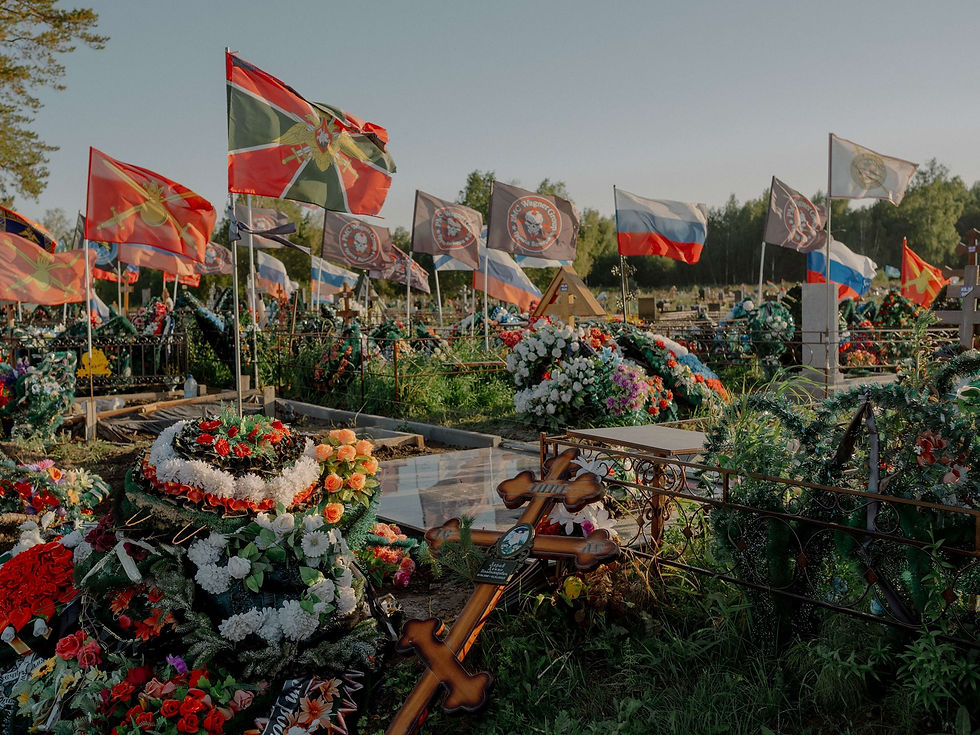Một nghĩa trang ở Tomsk, Nga