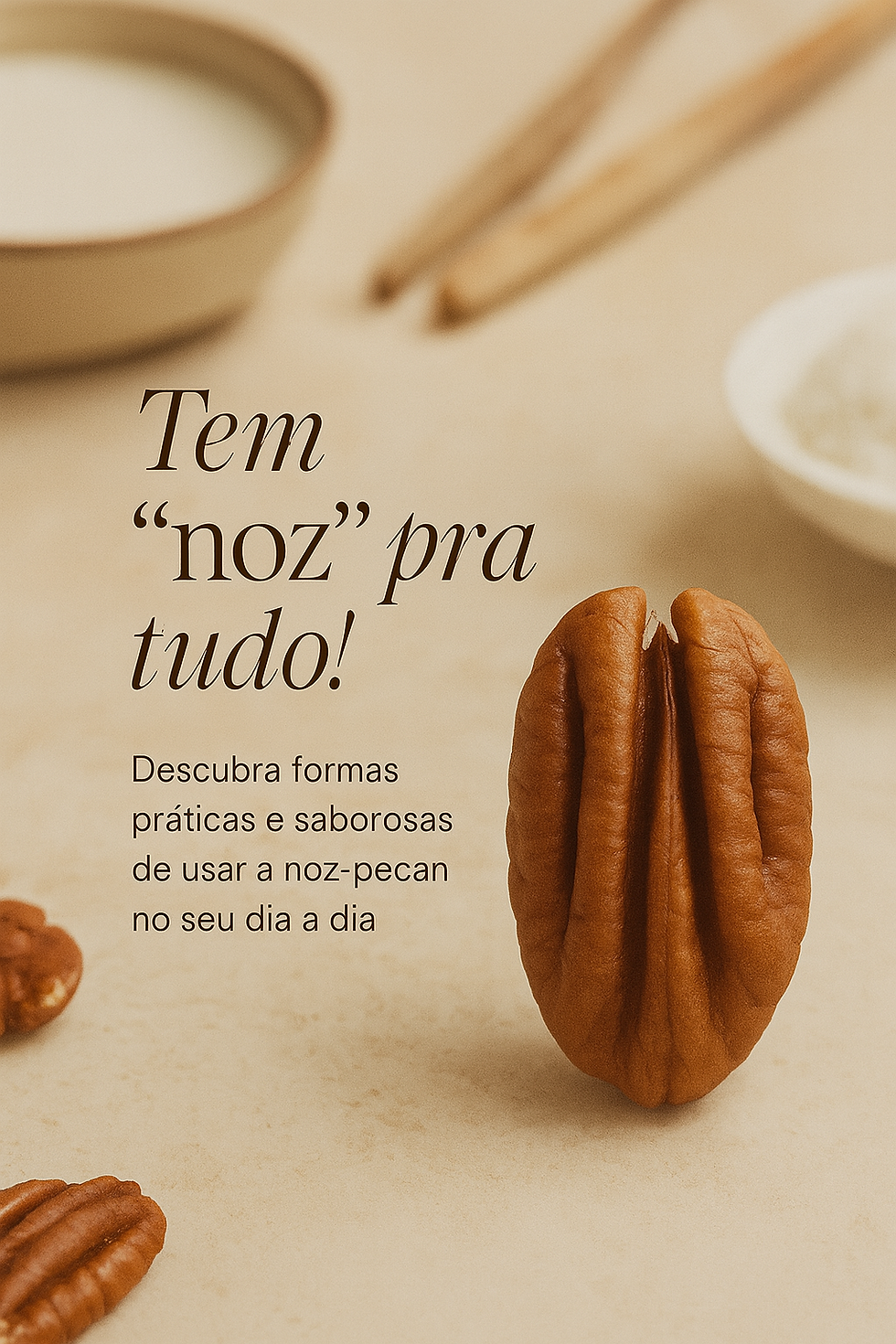 Noz-pecan todo dia: nutritiva, fácil e deliciosa
