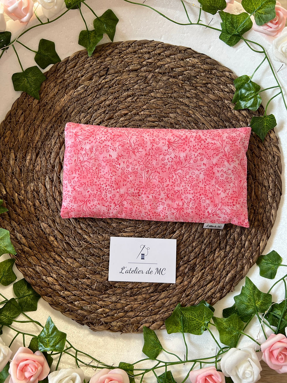 Bouillotte sèche en graines de lin brun bio (24x13cm)