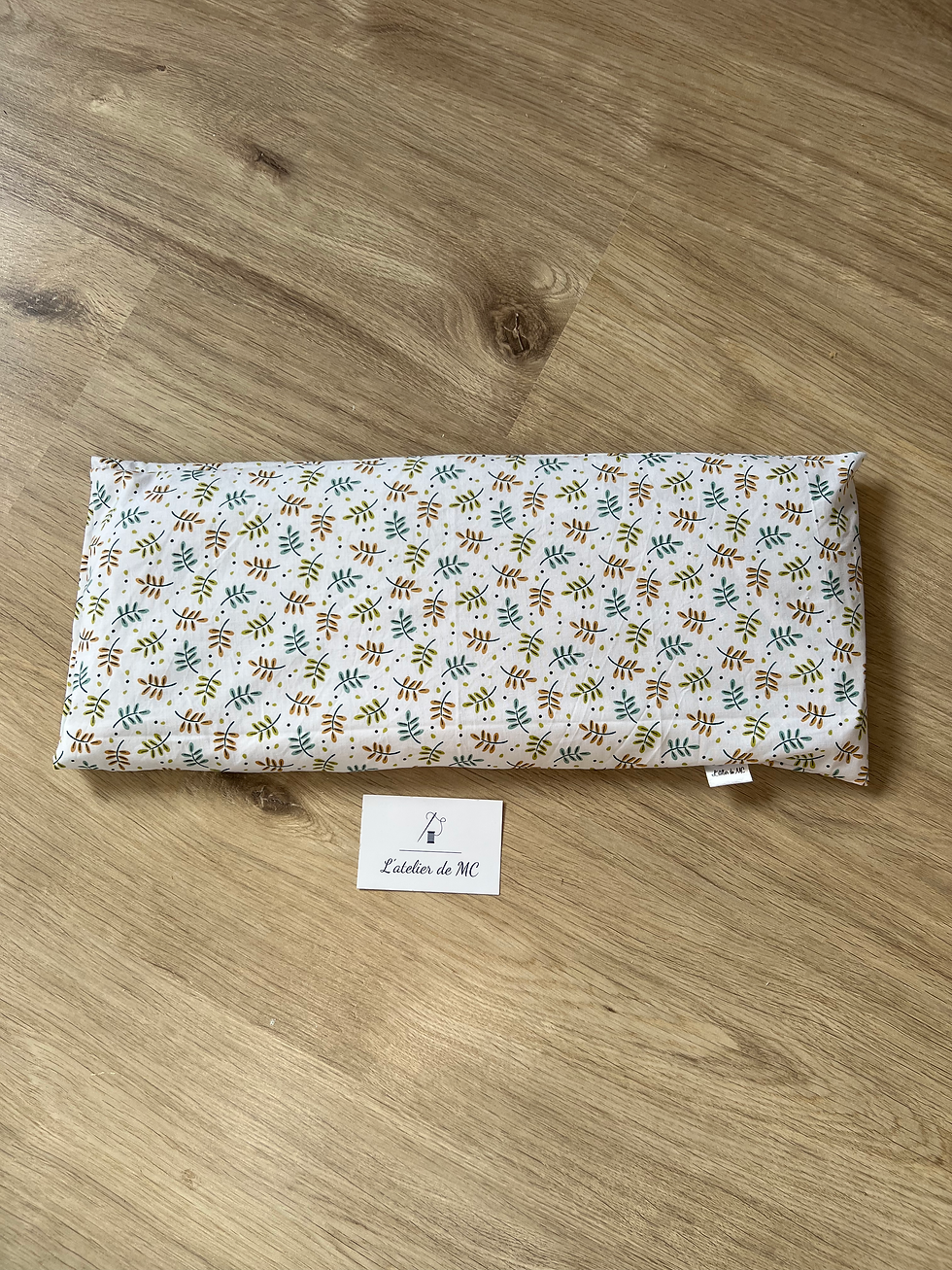 Bouillotte sèche en graines de lin brun bio - spéciale cervicales (40x4