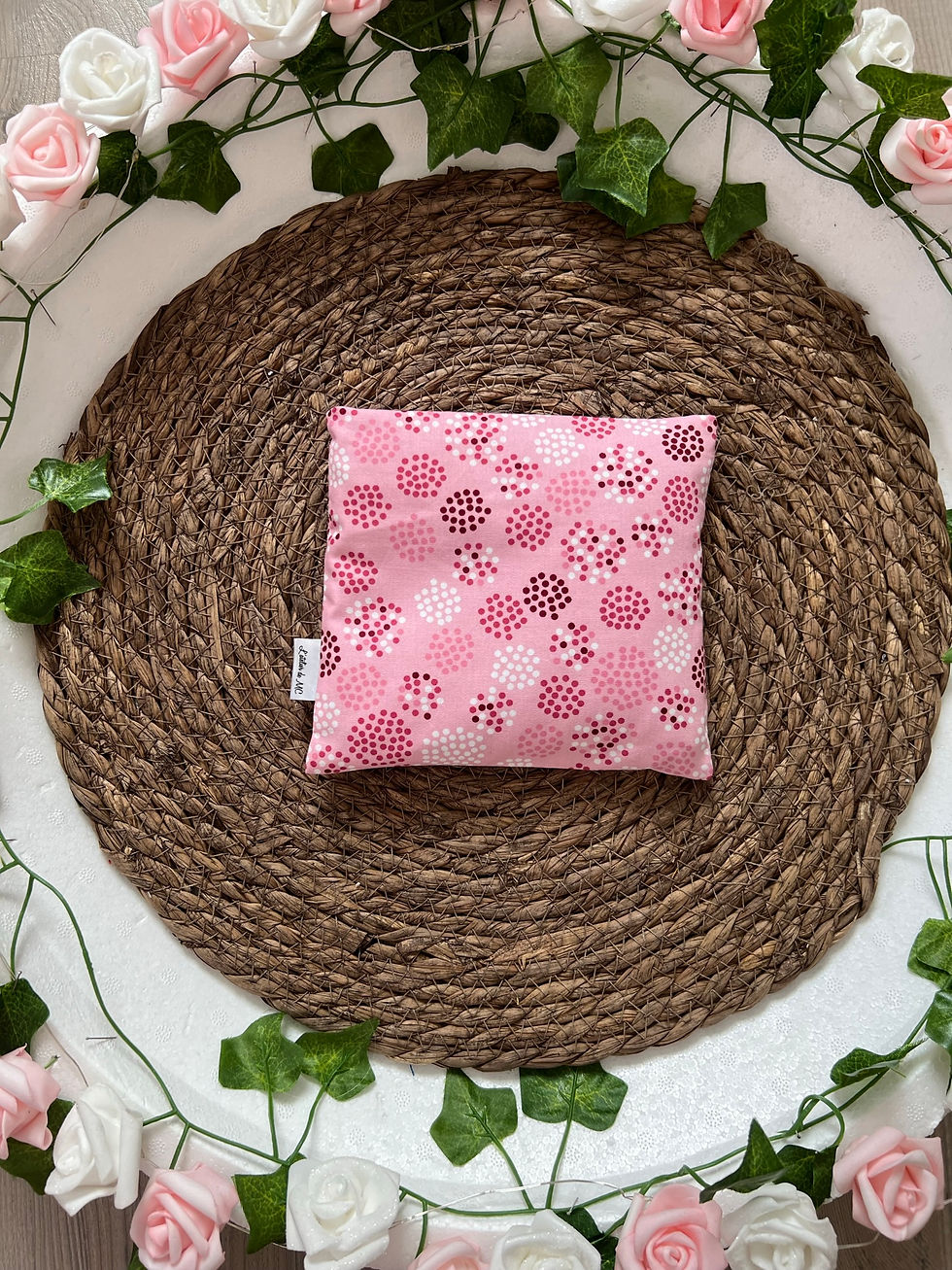 Bouillotte sèche en graine de lin brun bio (15x17cm)