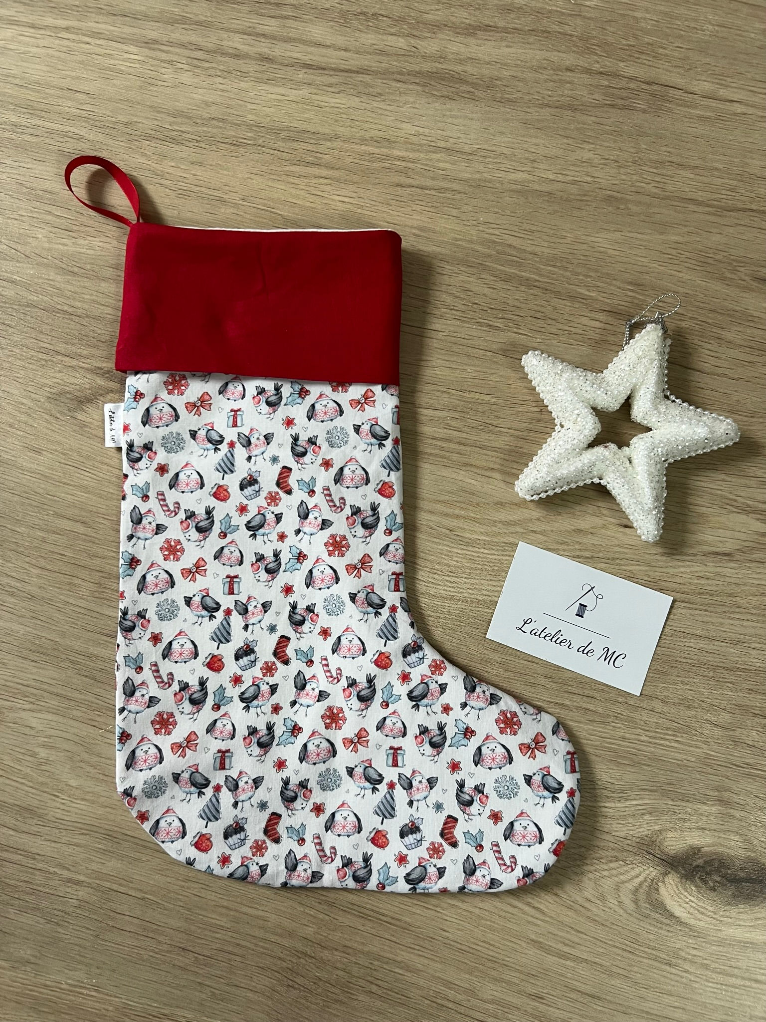 Chaussette de Noël décorative