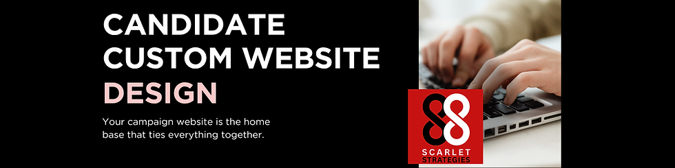 Get a custom candidate website for your campaign.