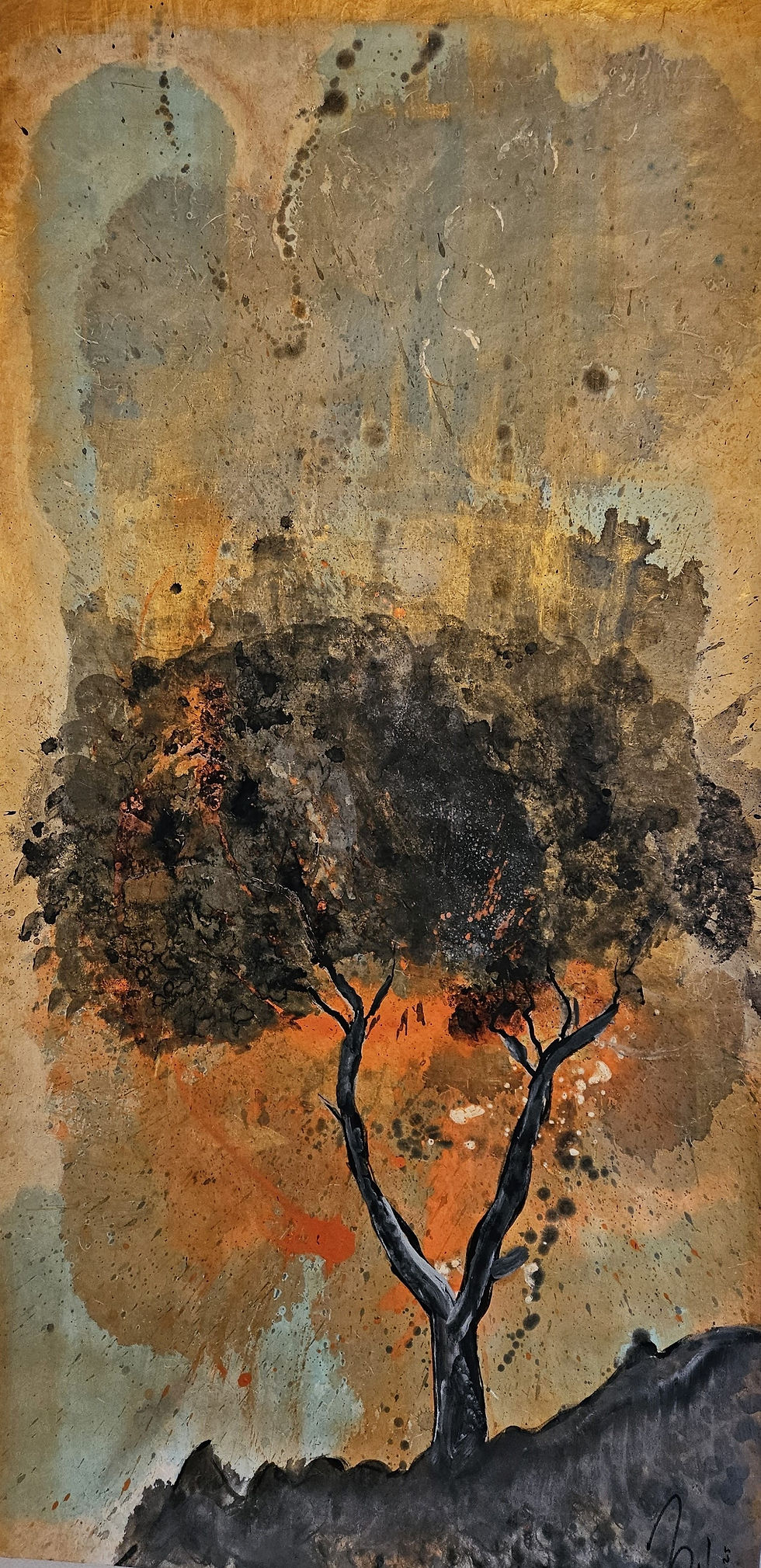 Arbre sur volcan 199x100