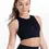 Thumbnail: FlexTek Zip Front Crop Top