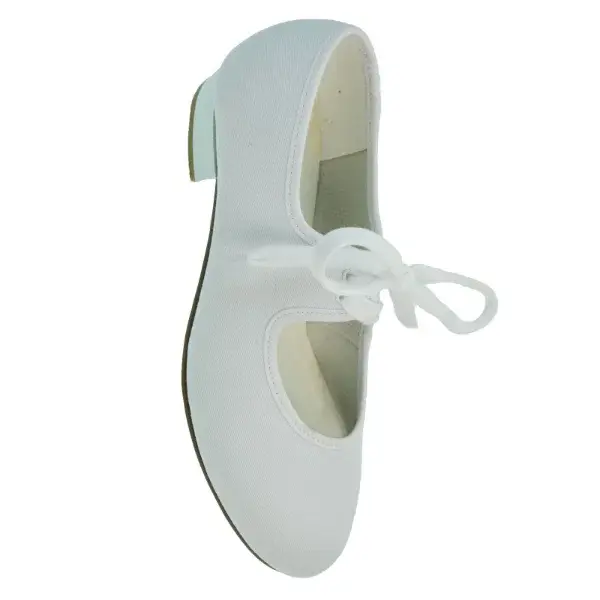 Starlite Strike White Canvas Tap Shoe