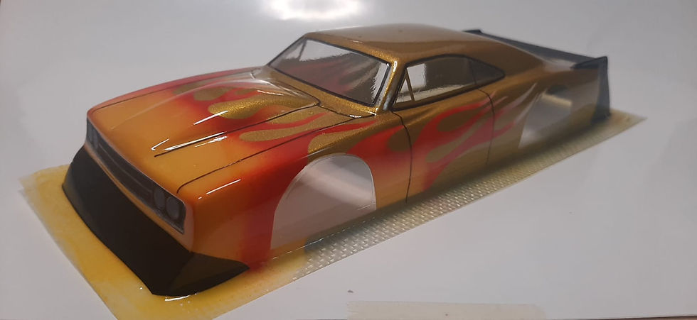 Miniatura: Carroceria (bolha) para Carros de Arrancada - DODGE CHARGER