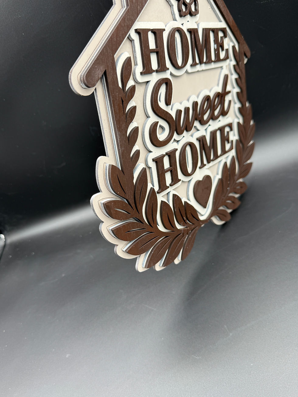 Thumbnail: Multi-Layered “Home Sweet Home” – Wooden Wall Art