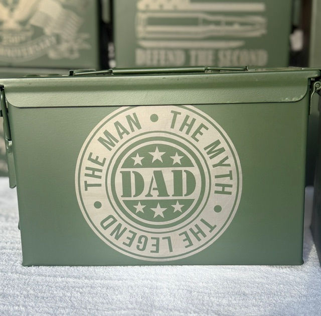 Ammo Boxes – DAD, The Man, The Myth, The Legend - Laser Engraved