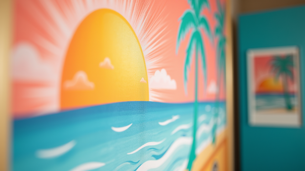 Close-up of a vinyl decal on a photo booth backdrop at an event