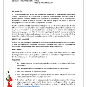 Concurso familiar de Fiestas Patrias 2020